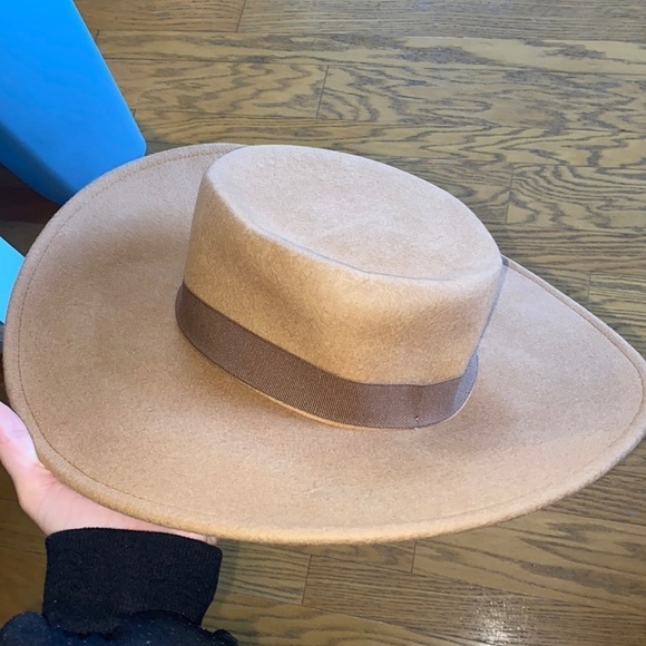 J Crew Boater Wool Hat BK123 - Picture 1 of 3